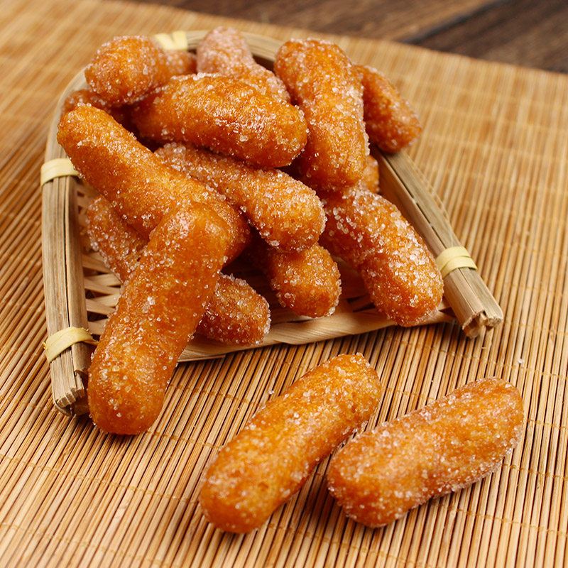 老式江米传统香酥果子雪花糯米京果美食整箱传统中式糕点