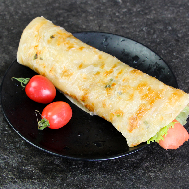 安井手抓饼葱香味家庭装片手煎饼速冻煎饼