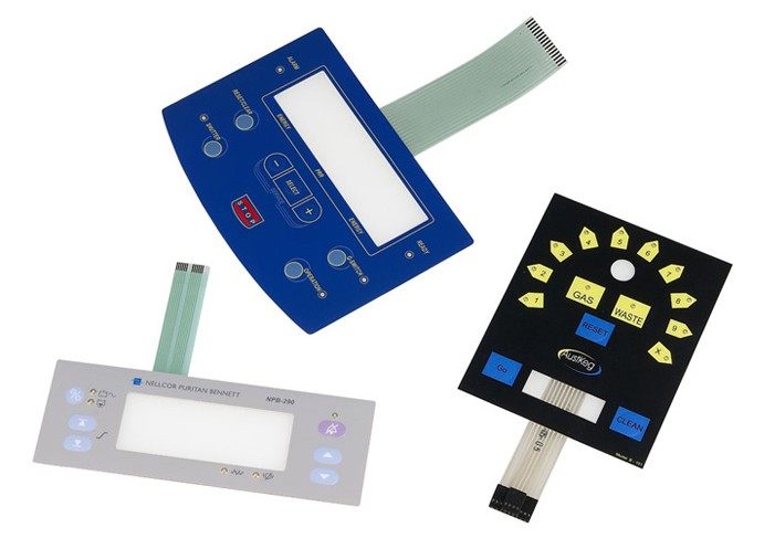 厂家定做pvcpet面板贴膜薄膜开关按键薄膜开关面板包邮