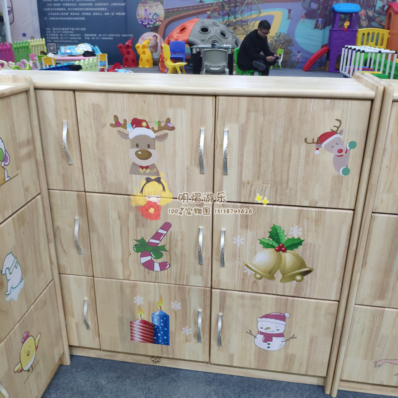 柜子幼儿园卡通学生书包儿童储物柜区域多功能收纳儿童储物架