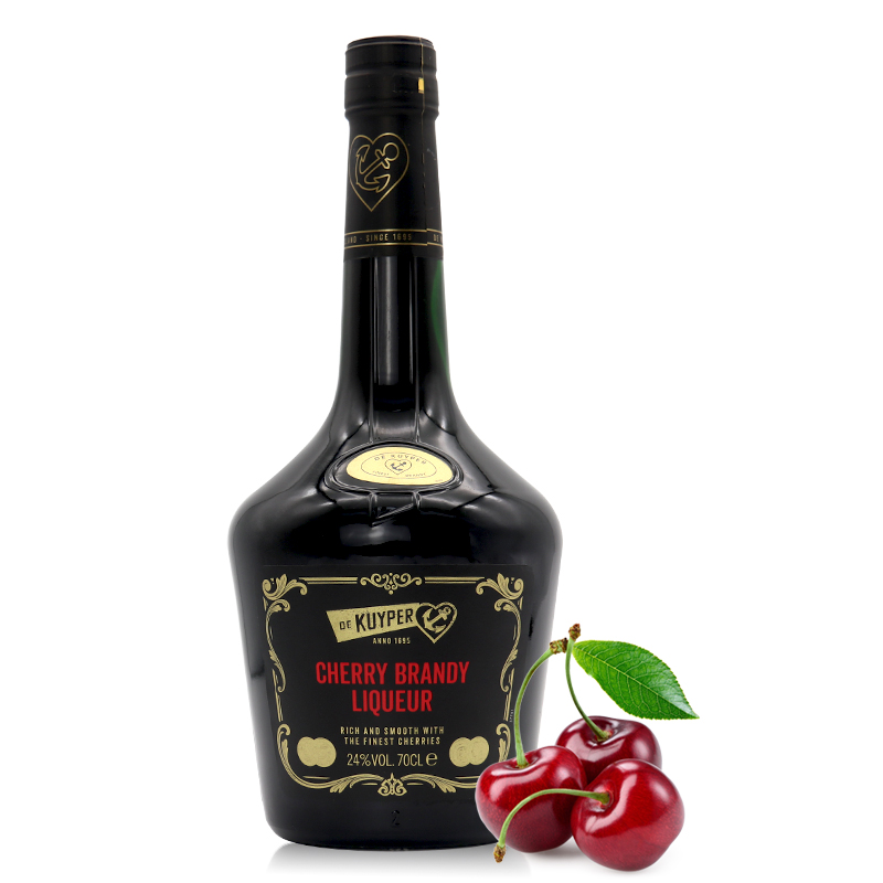 进口洋酒de kuyper迪凯堡樱桃白兰地力娇酒鸡尾酒调酒