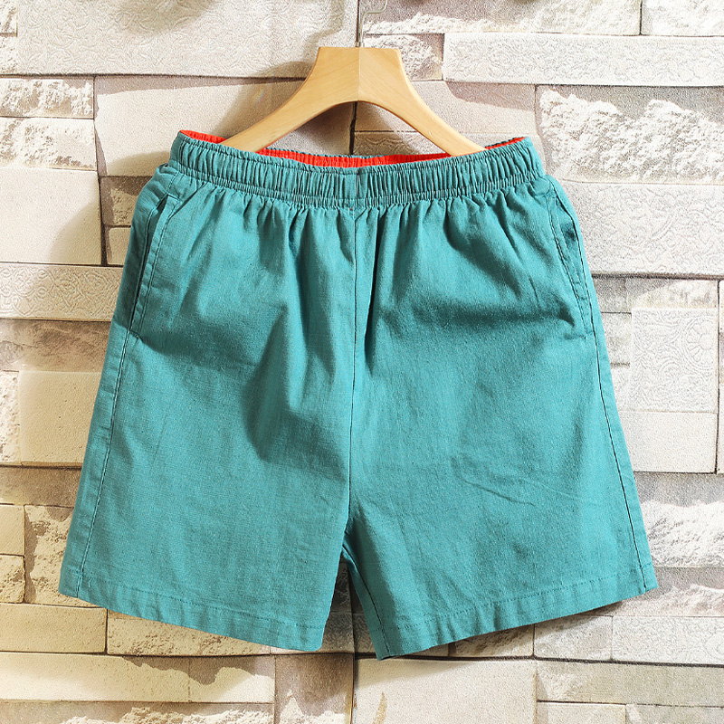 夏季纯棉男士短裤薄款潮流休闲潮牌外穿五分裤宽松大裤衩三分裤子