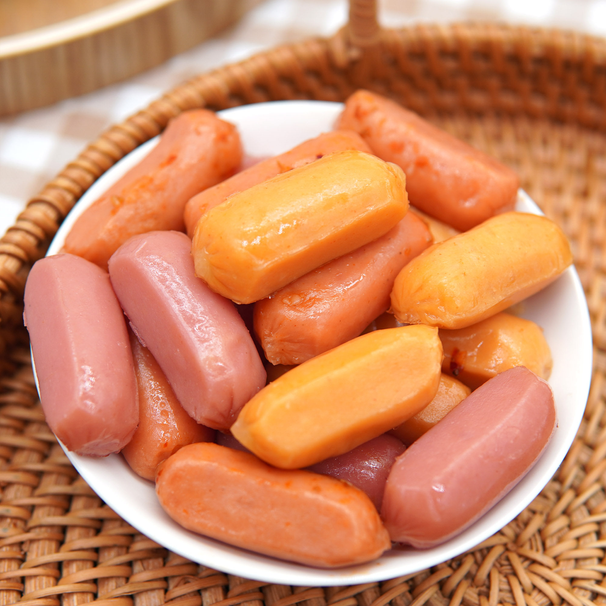 包邮力诚台式小香香肠500g肉枣奥尔良脆骨烤肠猪肉类