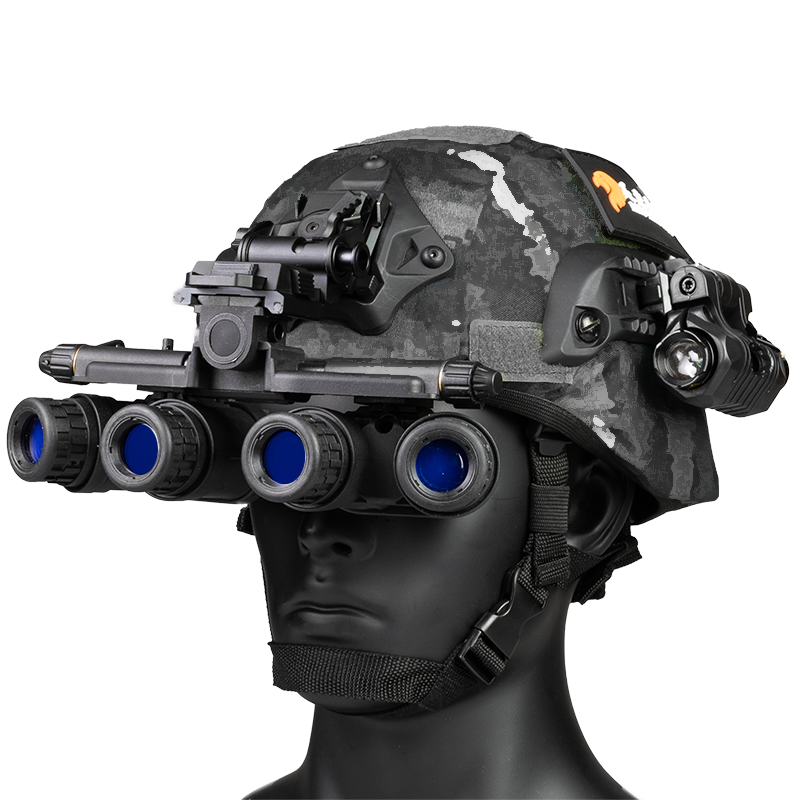 模型战术头盔gpnvg18四筒夜视仪l2g24翻斗车支架无功头盔