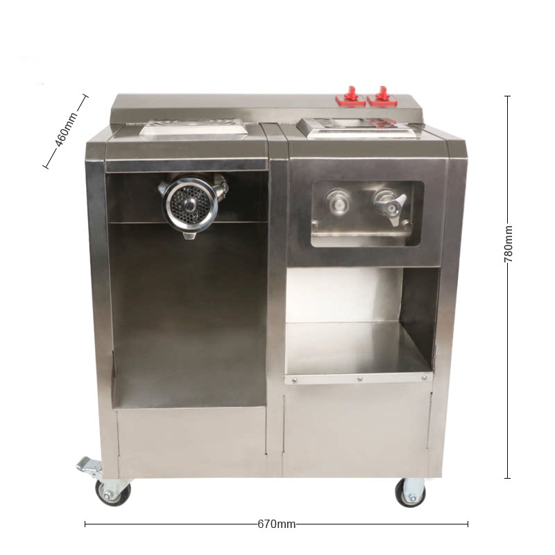 正元电动全自动多功能绞肉机商用大功率不锈钢切片切肉绞肉