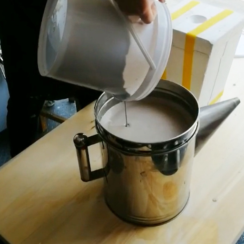 泥乐陶艺倒浆桶注浆桶不锈钢桶带过滤筛网注浆倒浆模型制作工具
