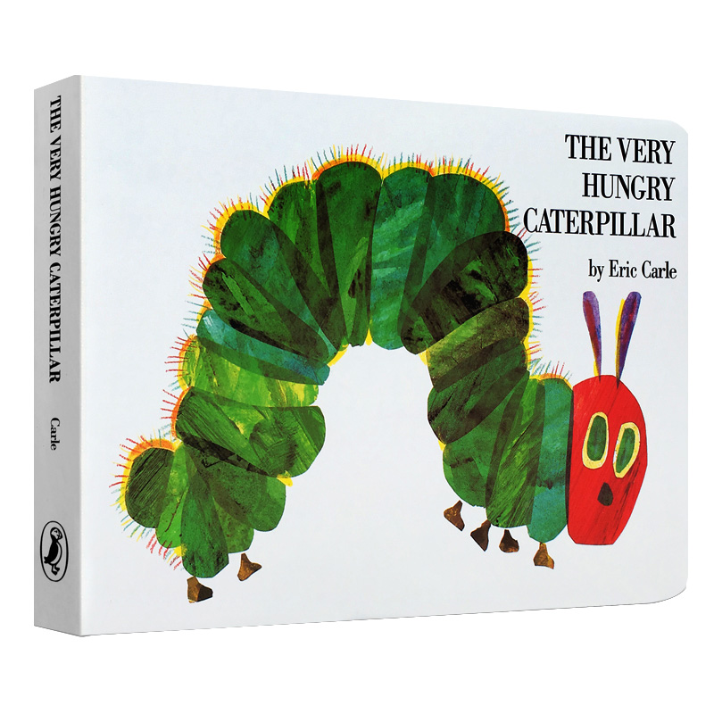 英文原版好饿的毛毛虫绘本绘本 the very hungry caterpillar廖彩杏