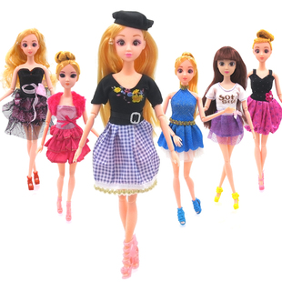 洋娃娃时尚 裙子礼服短裙婚纱 套装 尚美比芭比30cm换装 衣服装 时装