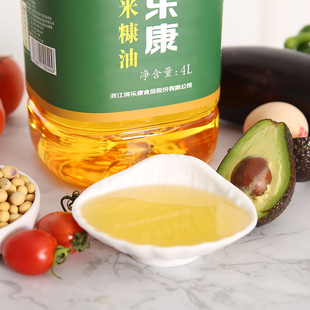 得乐康旗舰店4L谷黄金米糠油稻米油食用油炒菜大桶家用