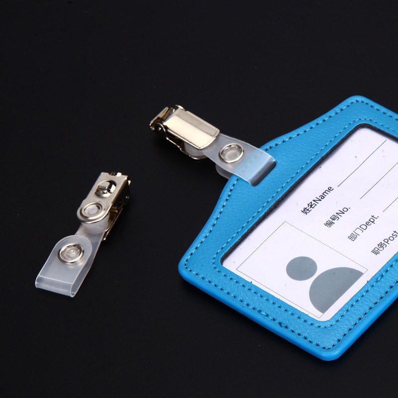 金属工牌夹子胸卡卡套证件胸牌夹扣厂牌夹铁质门禁卡翻盖夹胸卡夹