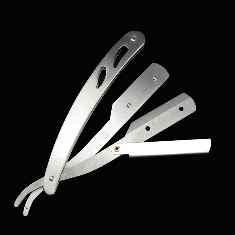 七支刀手动老式刮胡刀 削发刀刮头发刀 美发剃须刀架理发店专用