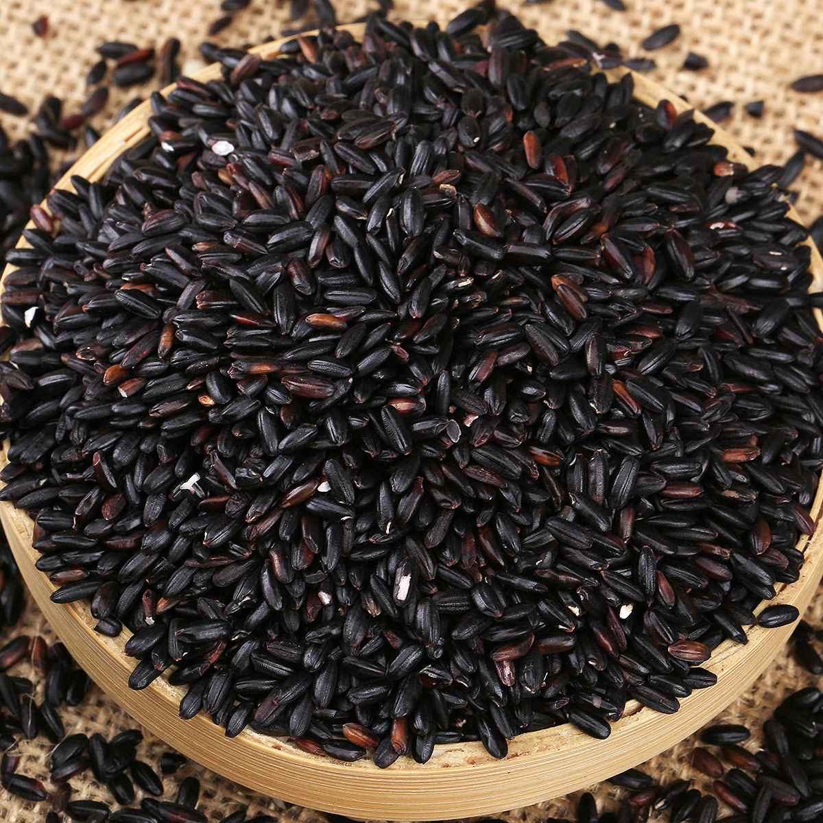 19年新米黑米杂粮无染色黑香米东北农村黑米煮粥紫米 一份5斤包邮