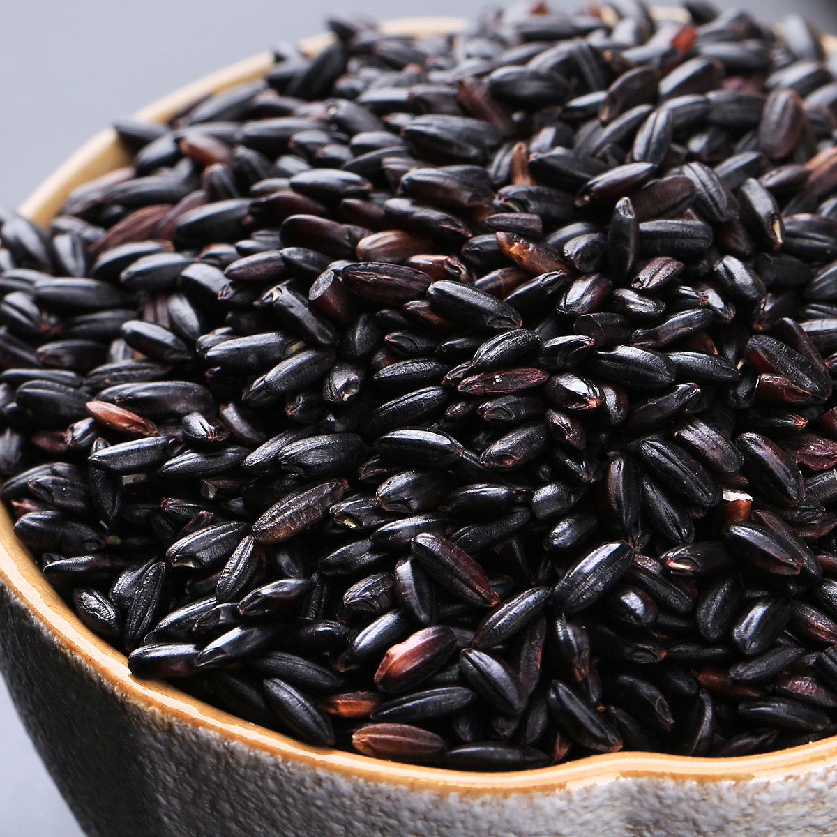 19年新米黑米杂粮无染色黑香米东北农村黑米煮粥紫米 一份5斤包邮