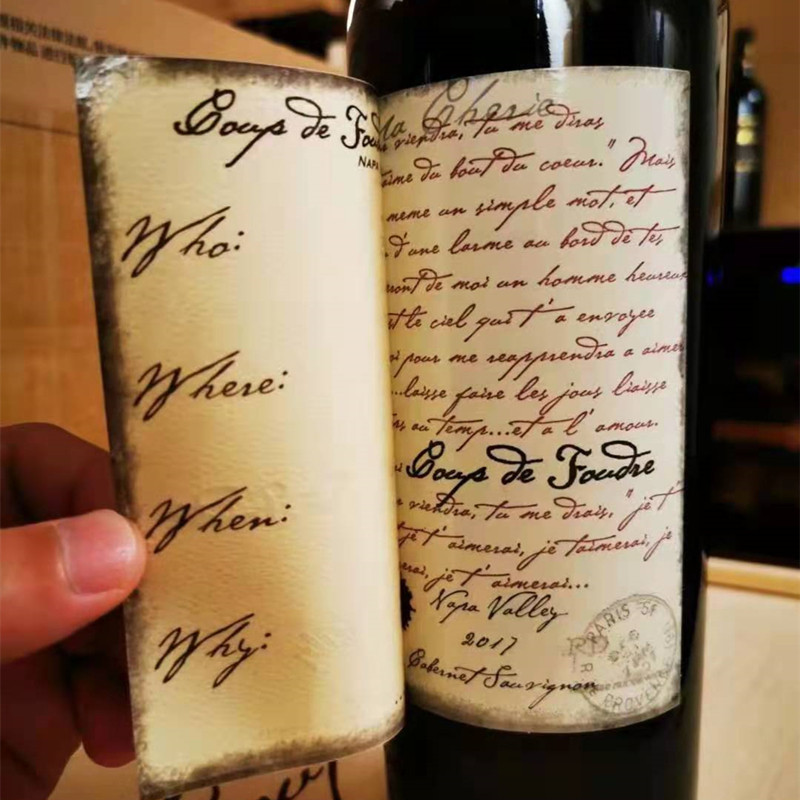 啸鹰酿酒操刀美国纳帕coupdefoudre情书赤霞干红静态葡萄酒