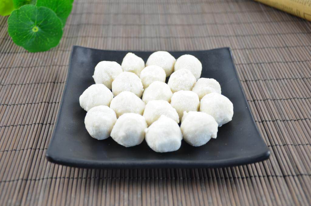 海旺实心花枝鱼丸有弹性半成品小吃美味十足鱼圆鱼丸