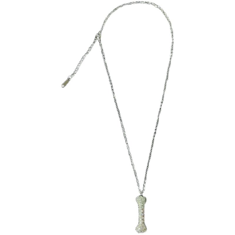 白金情侣高街吊坠骨头同款一博王一博风格eyefunny项链