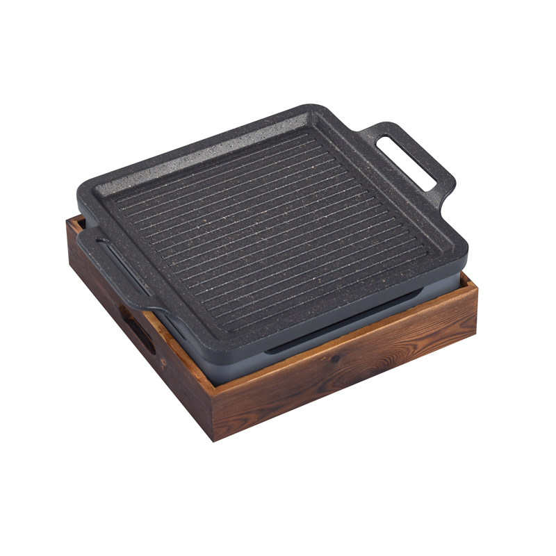 烤鱼商用长方形不沾盘羊排酒精日式烧烤烤盘餐厅烧烤炉