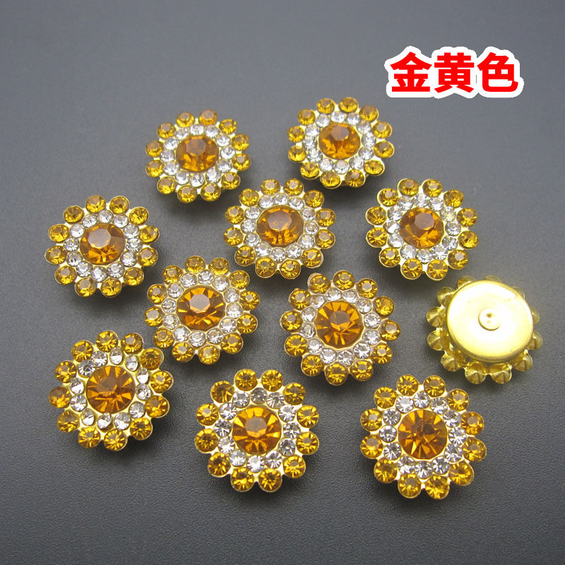 新款毫米手缝装饰纱巾头饰服饰品闪钻水钻花贴珠子