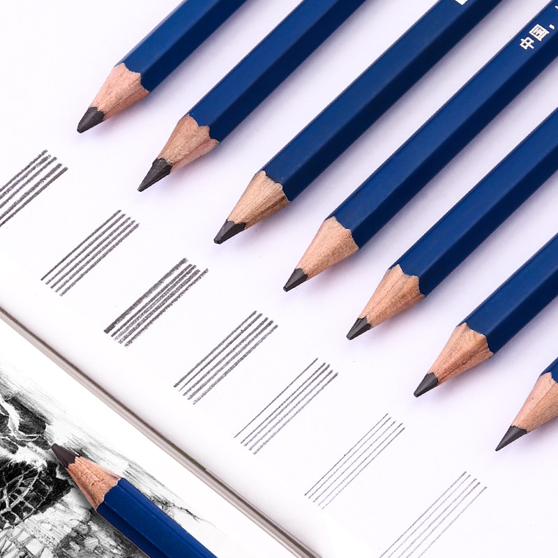 中华铅笔8b包邮上海华牌10b12b绘图一盒铅笔