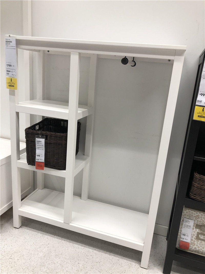 衣柜ikea深圳宜家国内代购汉尼斯开放式卧室收纳整理衣柜