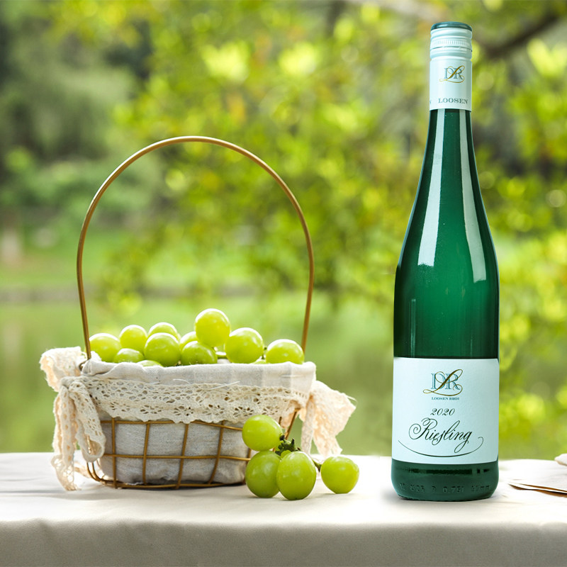 德国名庄进口drloosen露森雷司令半甜白葡萄酒摩泽尔干白葡萄酒