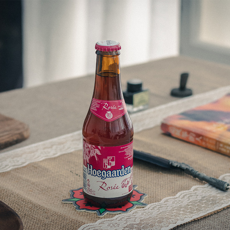 4瓶装 进口福佳玫瑰啤酒果味精酿啤酒女生喝的聚会不易醉的酒