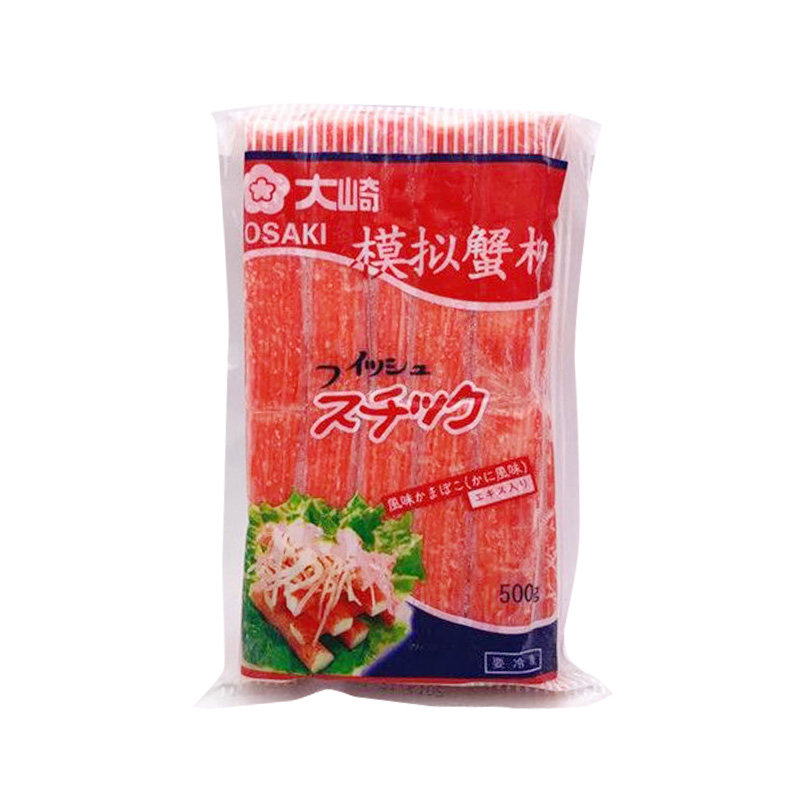 大崎蟹柳日本料理火锅蟹柳寿司蟹肉棒大崎风味蟹柳10包多省包邮