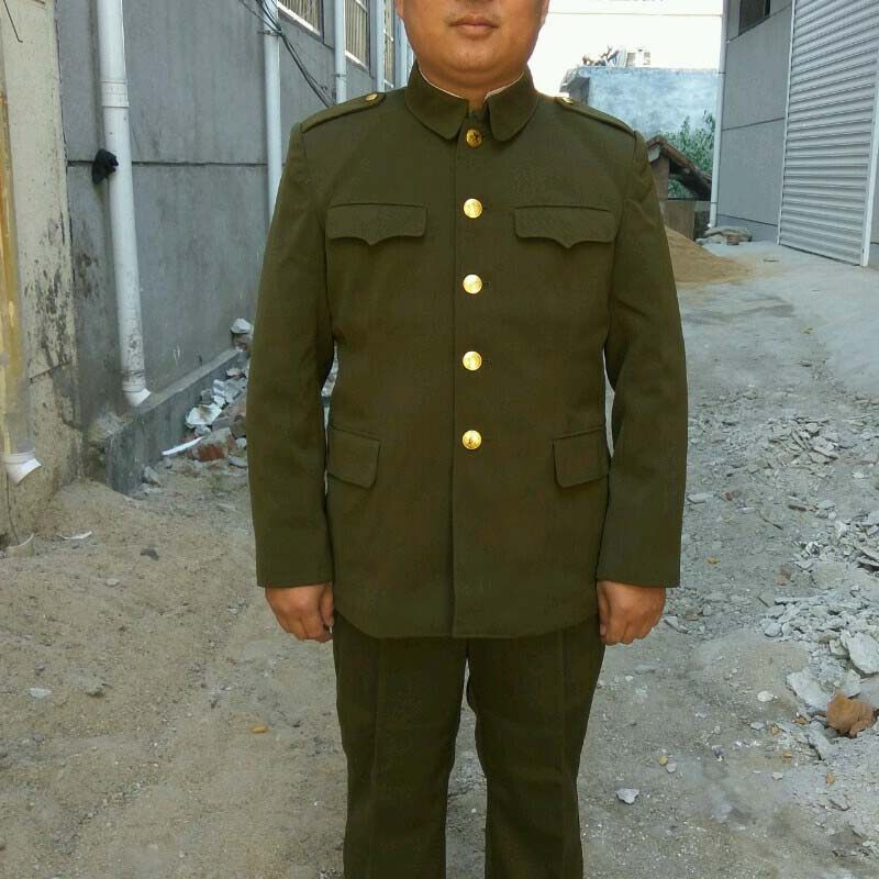 正品马裤呢常服老货衬布式老冬装老干部马裤中山作训外套