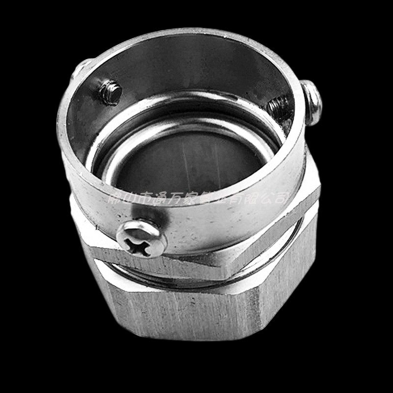 软管接头不锈钢穿线三柱耐腐蚀防爆卡套自固桥架管接头