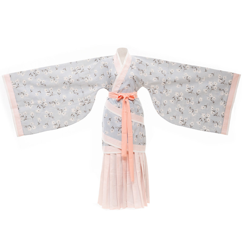 怀谷居汉服 双绕短曲女款曲裾传统礼服中国风日常春夏非古装