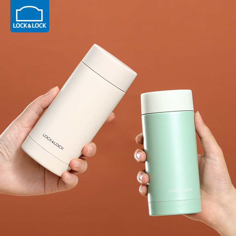 乐扣乐扣保温杯200ml不锈钢迷你口袋水杯女士便携咖啡杯创意杯子
