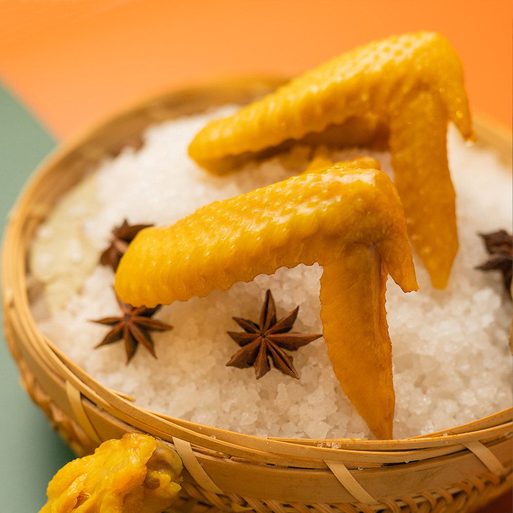 客迁盐焗鸡翅正宗广东梅州客家特产香辣烤翅休闲小吃零食卤味食品