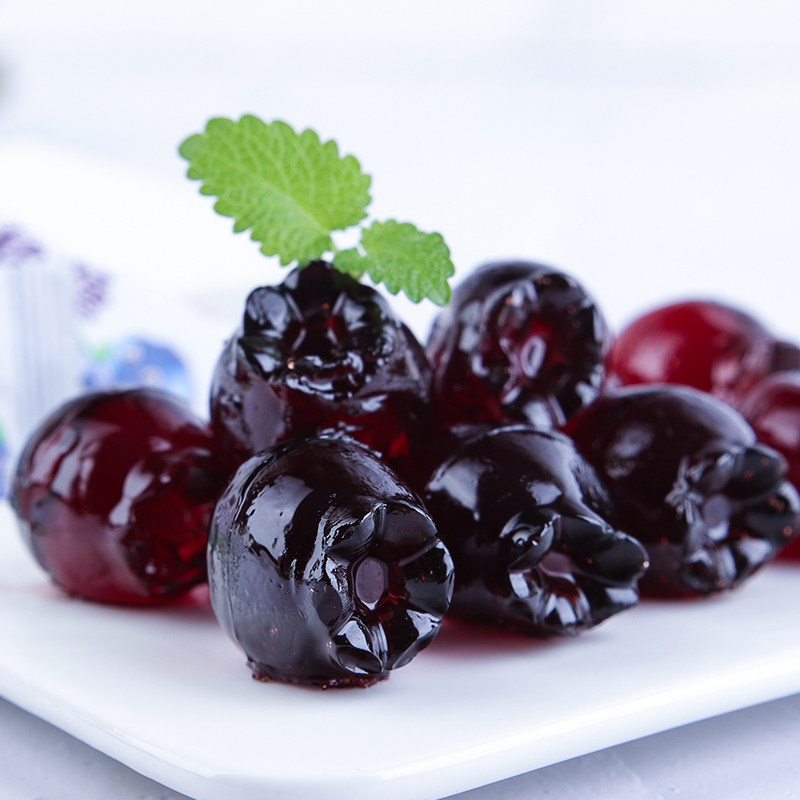 蓝莓软糖司令野生黑龙江大兴安岭果汁酸甜营养可爱蓝莓