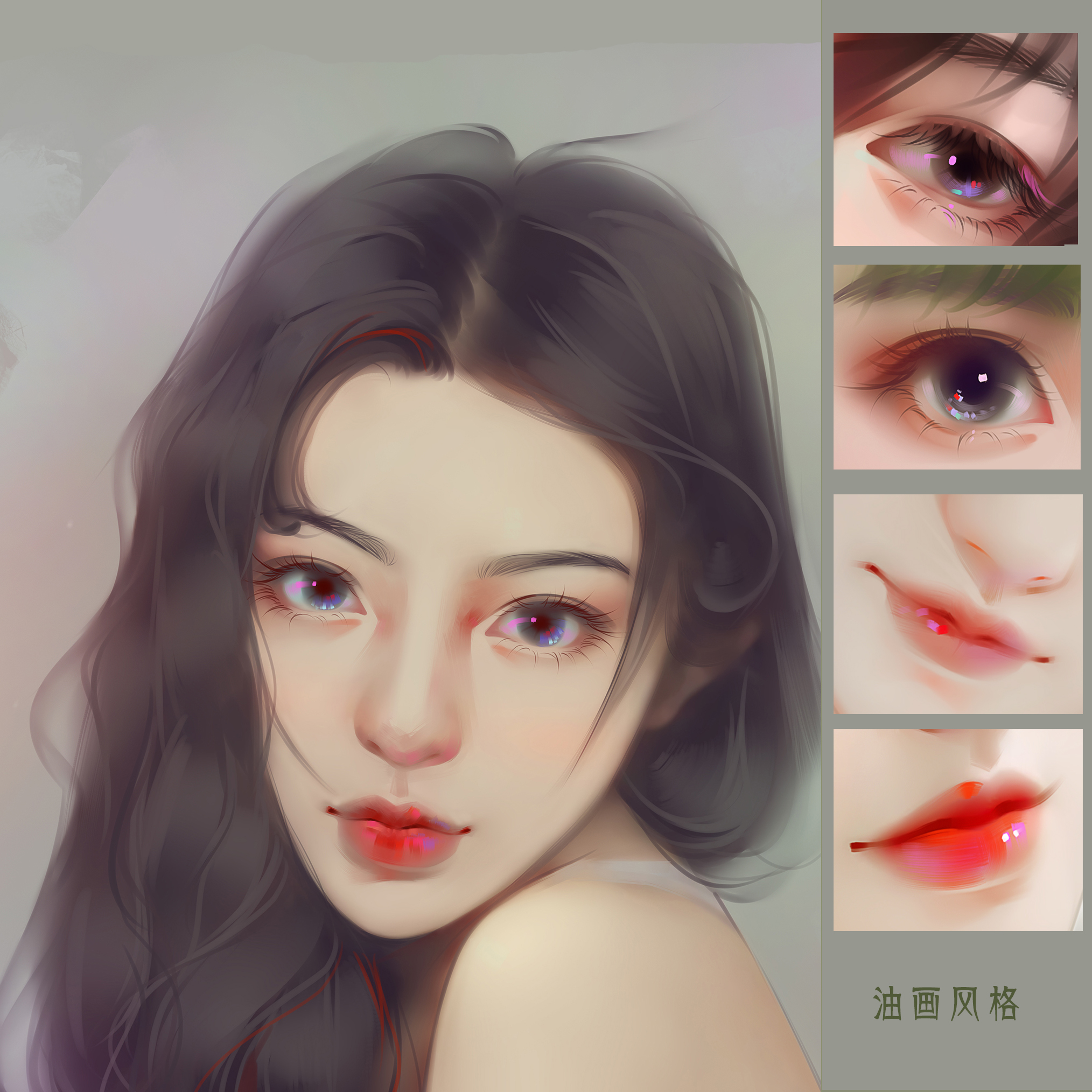 原创油画画风真人照片转手手绘头像定制卡通漫画卡通