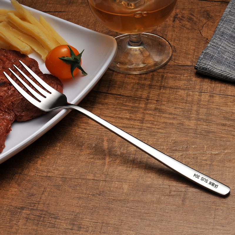 叉子不锈钢成人家用饭叉牛排意大利主西餐具长柄西餐餐叉