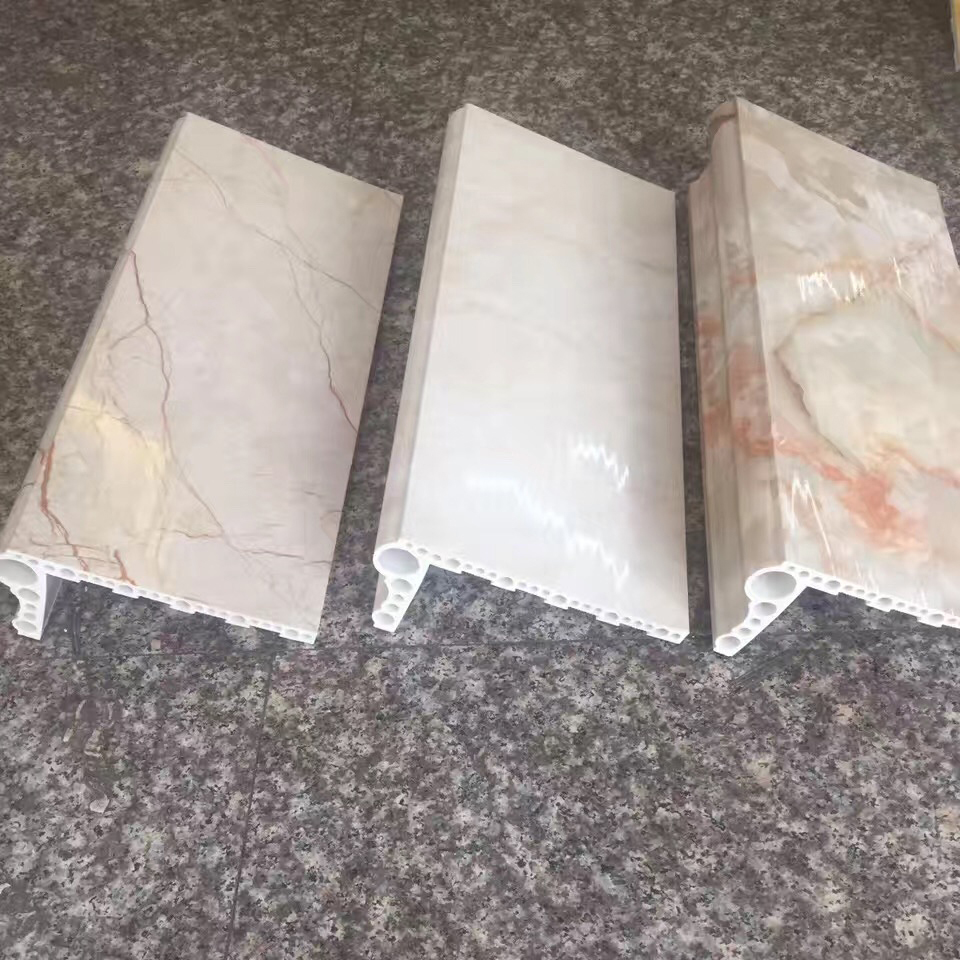 石塑窗台板仿大理石木纹窗户门套包边人造石台面飘窗包角l形线条