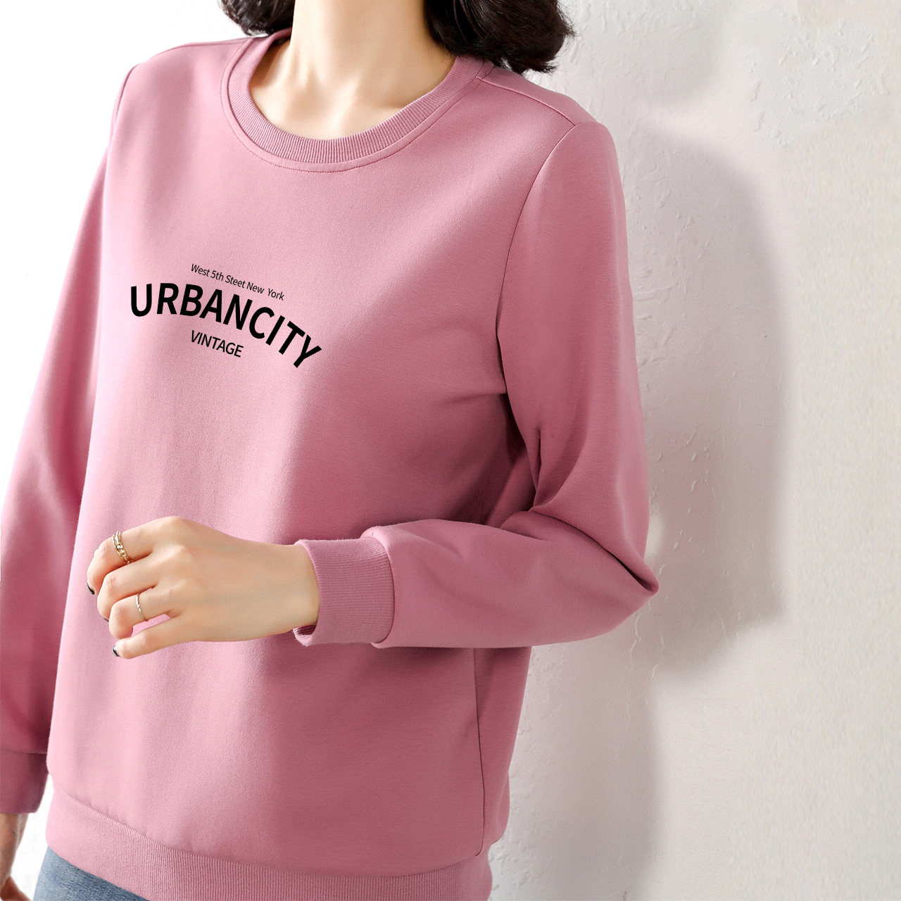 轻浅女士卫衣2021新款大码女装宽松韩版套头卫衣