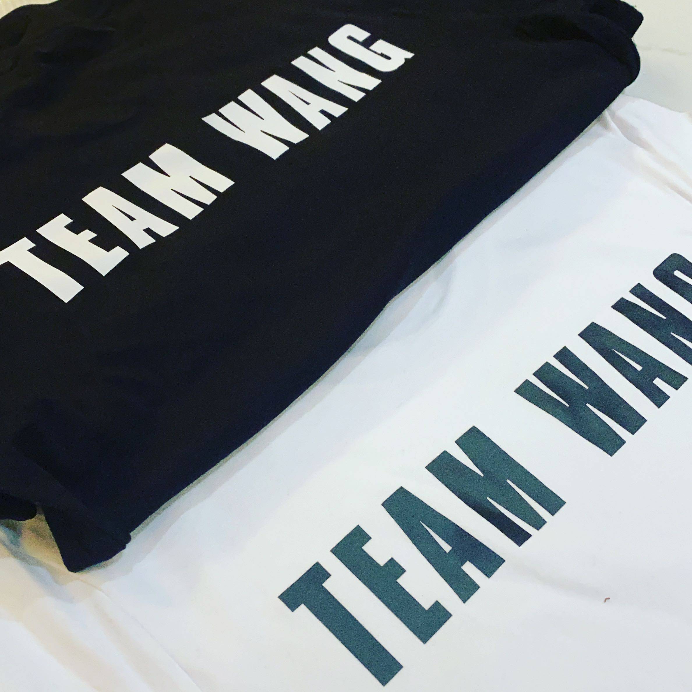 mdnsteamwang纯棉英文字母恤王嘉尔明星同款t恤