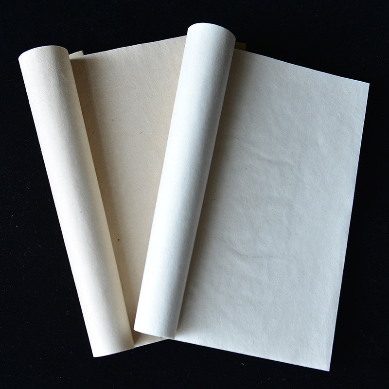 腾冲宣纸古法造纸手工抄纸半生半熟仿古古色白色宣纸