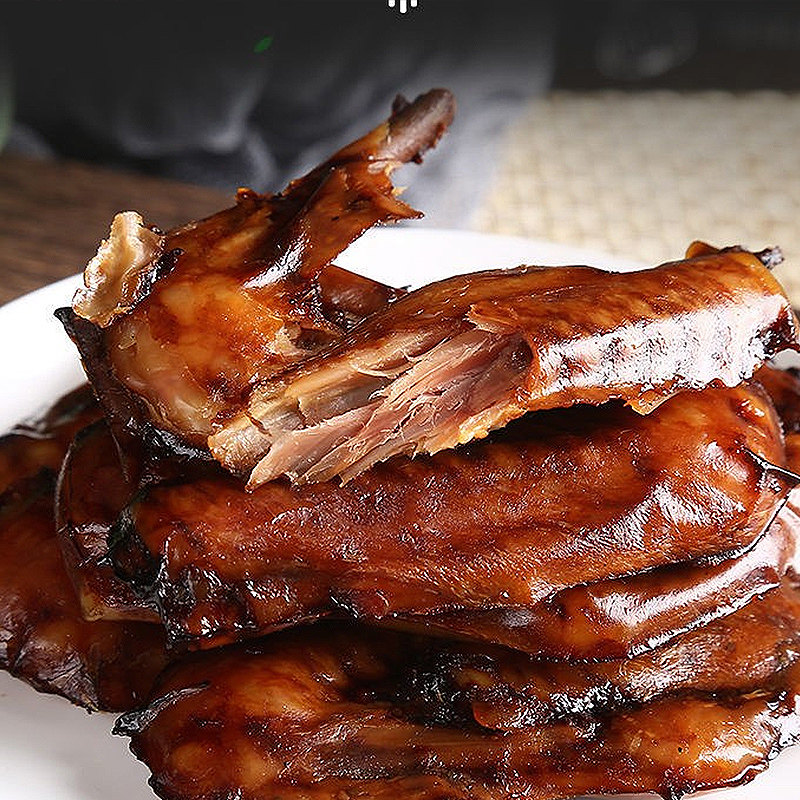 可乐乐基鸭翅翅中休闲零食开袋即食25g10包鸭肉零食