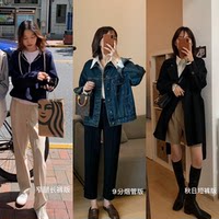 休闲裤就要面料够好~超显腿长的瘦瘦窄腿裤/型超正9分烟管裤