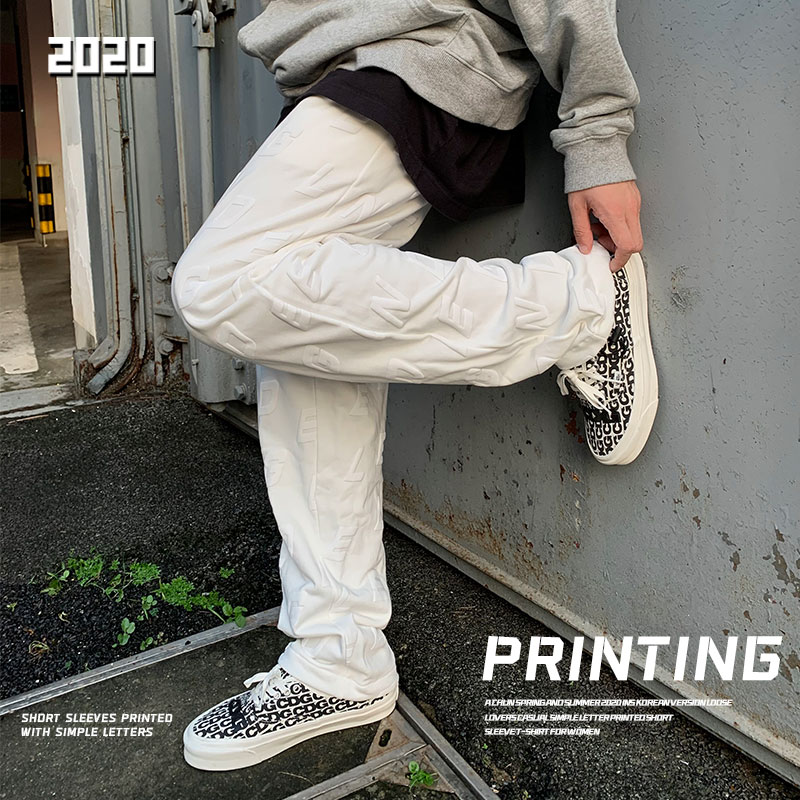 传奇商行 legend 发泡胶字母长裤