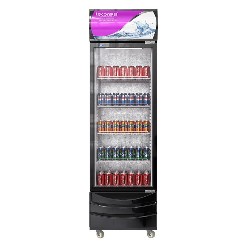 乐创lecon饮料展示柜商用冰箱冷藏柜直冷风冷立式展示柜