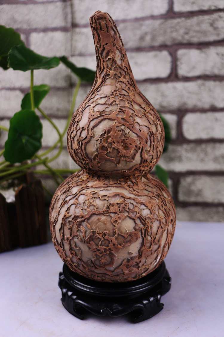 树皮石葫芦葫芦奇石观赏石原石头礼品工艺品高档摆件