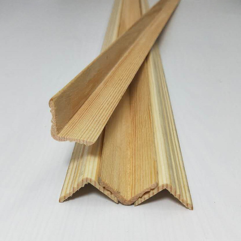 樟子松桑拿板免漆阳角线顶角线实木护墙板边线条吊顶收封边装饰线