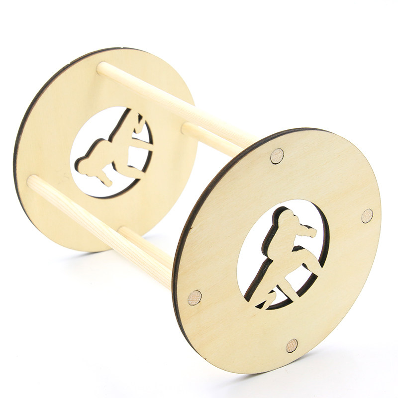 幼儿园科学小制作 来来回回的滚轮 胡克定律魔轮 小学生手工作业