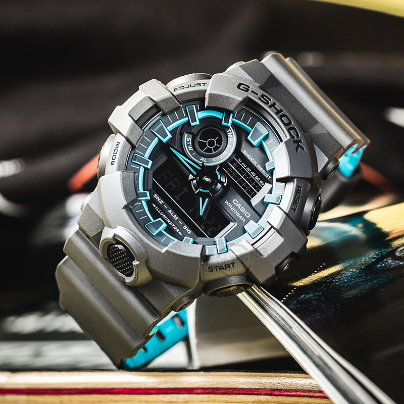 手表casio卡西欧g-shock黑武士高达钢铁侠男士ga-700se-1a2日韩腕表