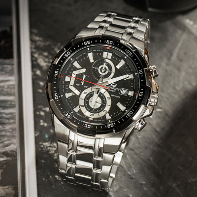 casio 卡西欧手表指针时尚防水赛车表盘男表efr-539l-1a日韩腕表