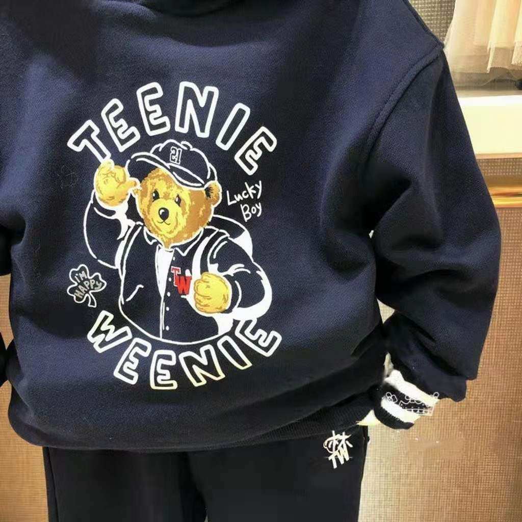 童装tw小熊春秋新款中大童男休闲连帽卫衣卫衣