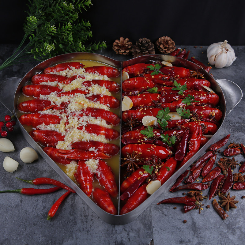 仿真菜品模型爱心拼盘小龙虾海鲜大咖假菜样品仿真水果